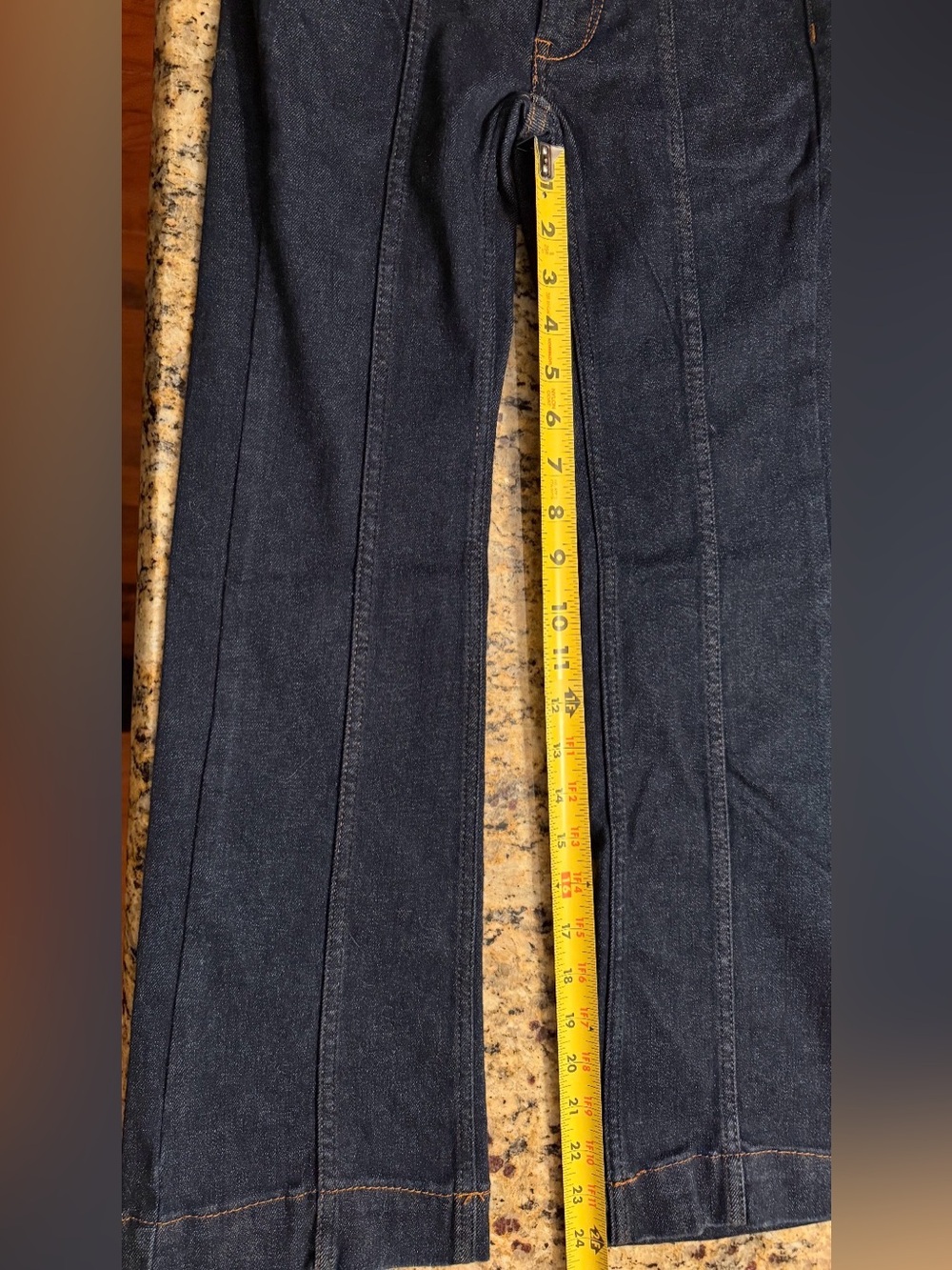 NWOT | Pilcro High-Rise Dark Indigo Wide-Leg Flare Jeans - Women | 24P - Picture 5 of 7
